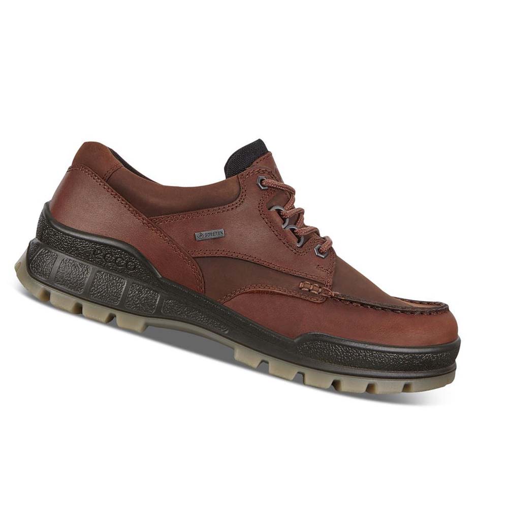 Men\'s Ecco Track 25 Low Hiking & Trail Burgundy | Canada 572DFM